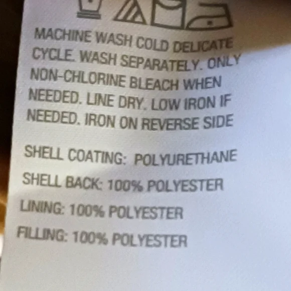 Tan Leather Jacket Size Large Vegan Leather EUC - Picture 7 of 10